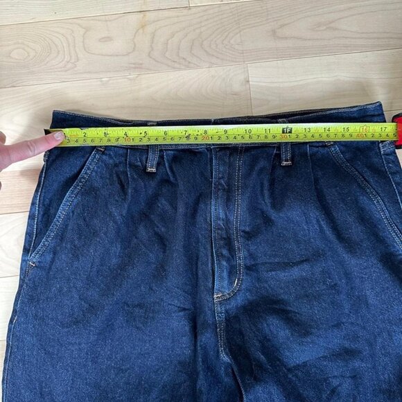 Silver Jeans Co. Wide Leg Denim Pants – Size 30 High Rise Dark Wash - Picture 7 of 8